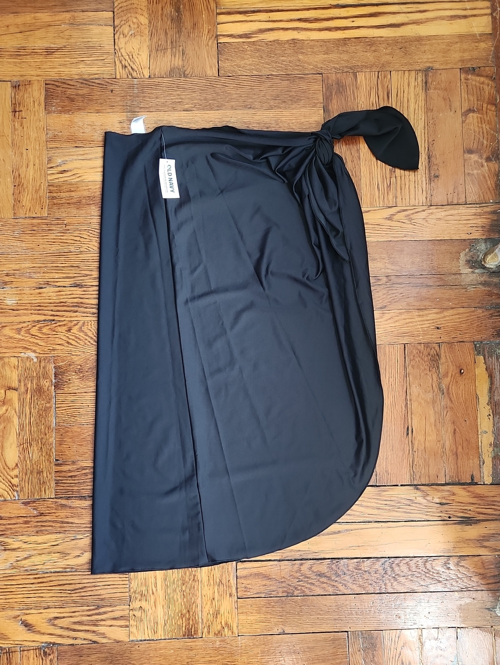Old Navy Black Tie-Side Swim Sarong Cover-Up